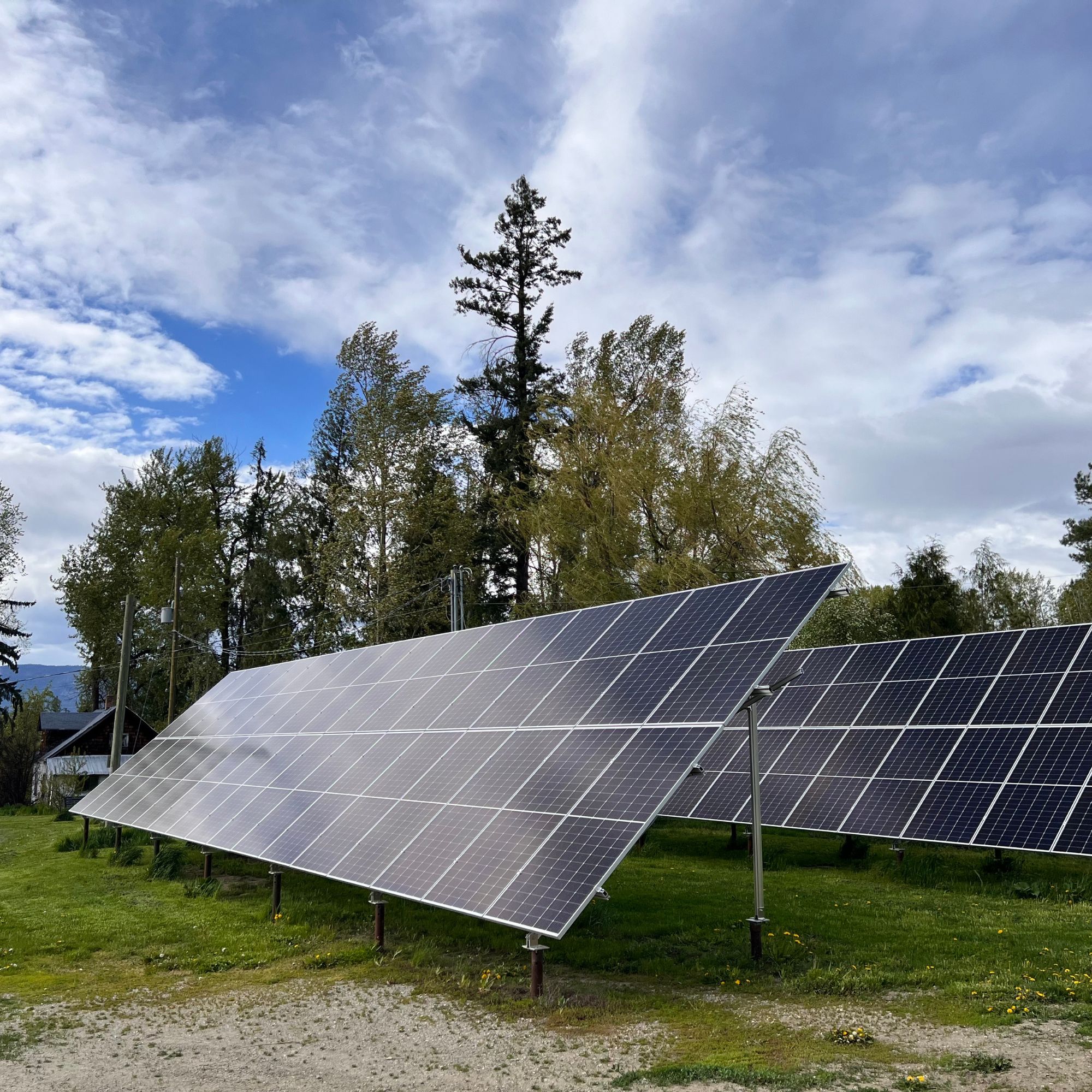 New Solar Array at Fresh Valley Farms - Organic Beef and Pork Farm in Okanagan Shuswap