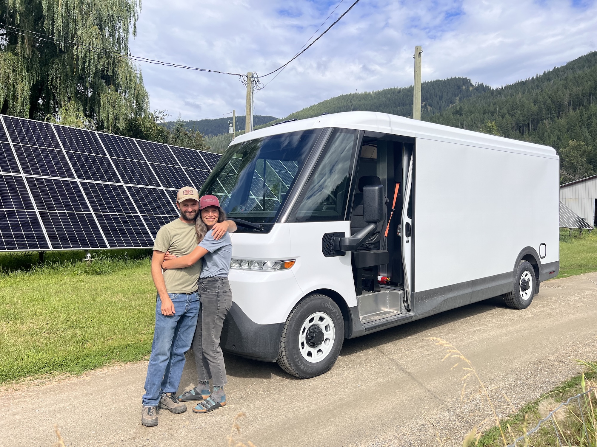New electric delivery van - fresh valley farms - 2025