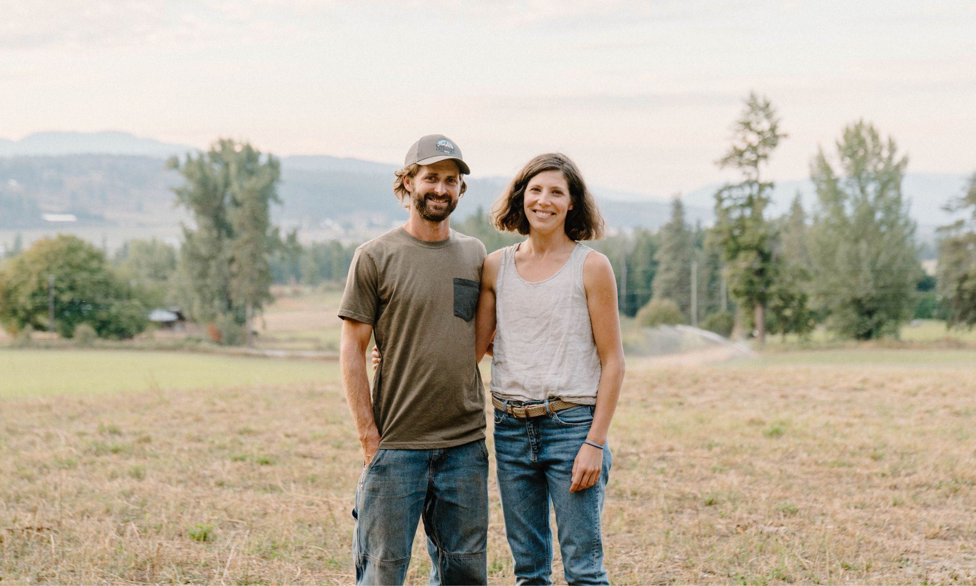 Organic Farmers Annelise and Steve in Armstrong