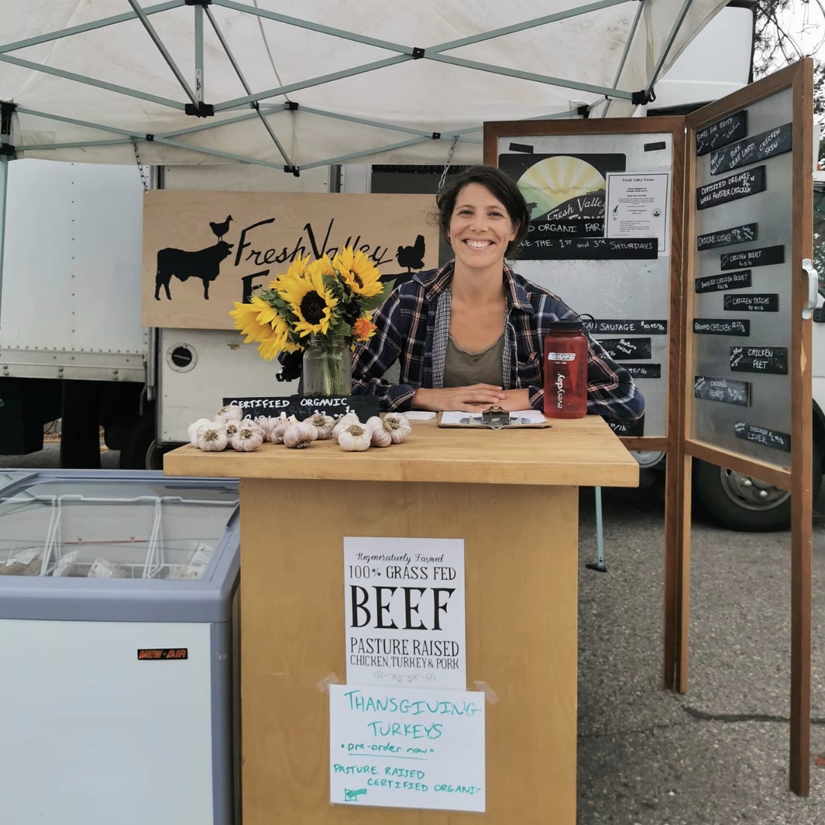 Taking Thanksgiving turkey orders today at the Kelowna Farmers’ Market