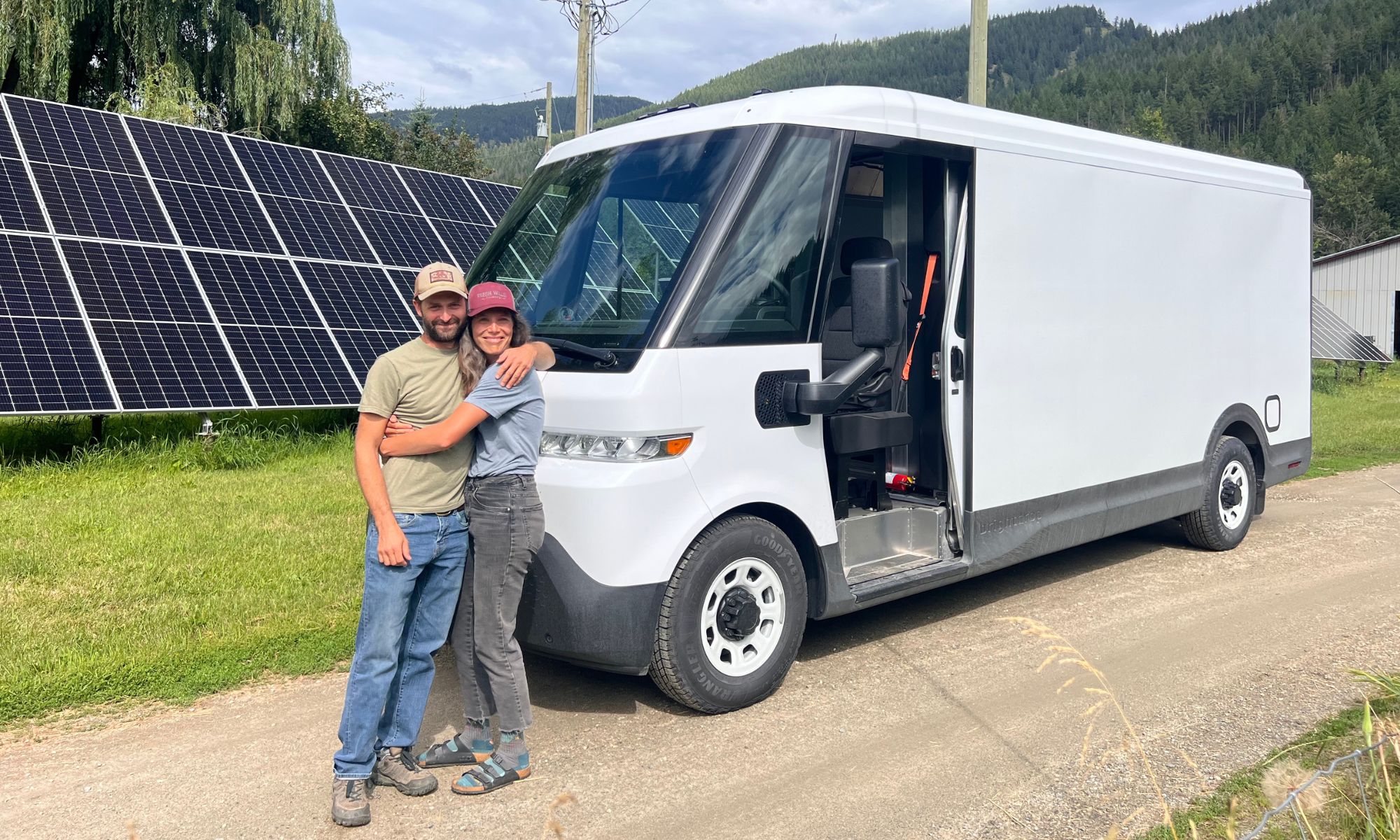 New electric delivery van at Fresh Valley Farms