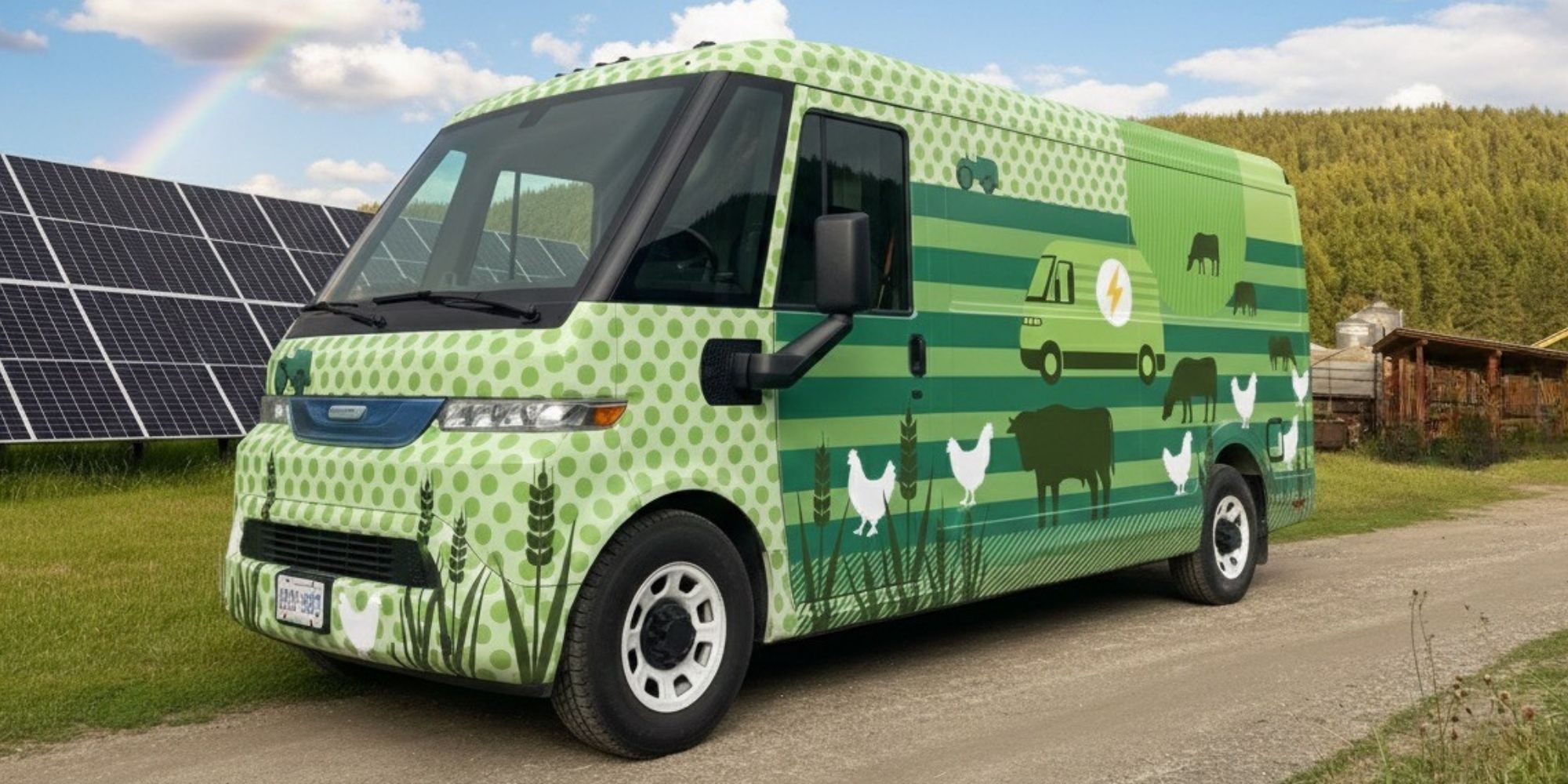 Delivery Van from Fresh Valley Farms